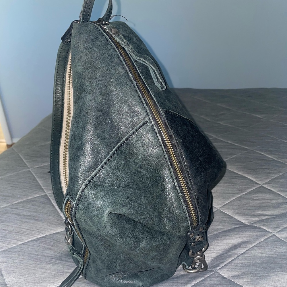 the sak black suede sling backpack